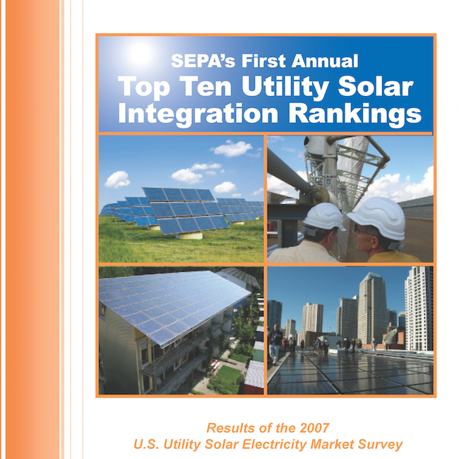 2007 Top Ten Utility Solar Rankings
