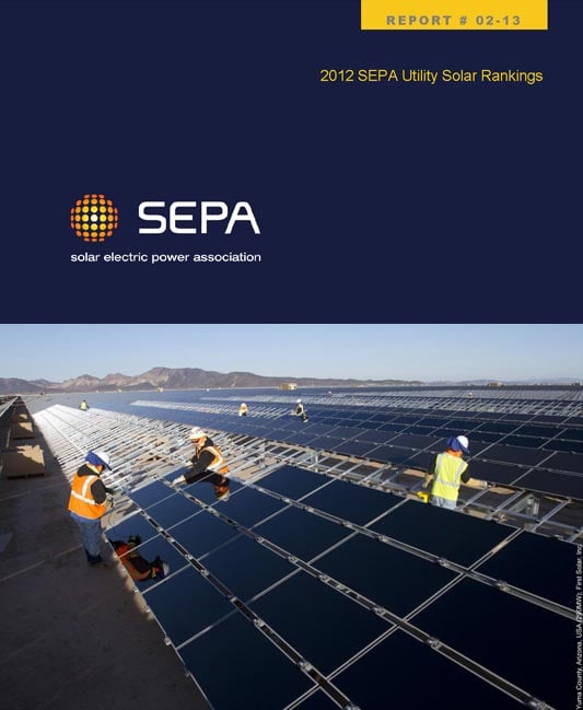2012 Top Ten Utility Solar Rankings
