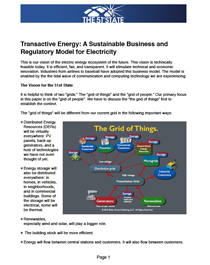 Transactive Energy: A Sustainable Business and Regulatory Model for Electricity