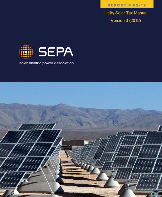 Utility Solar Tax Manual (2012)