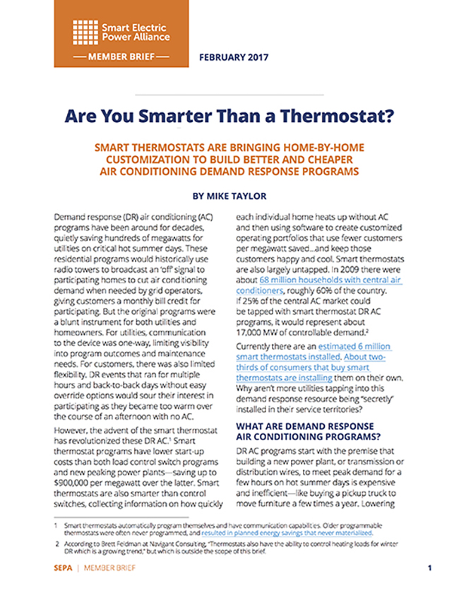 February Member Brief: Are You Smarter Than a Thermostat?