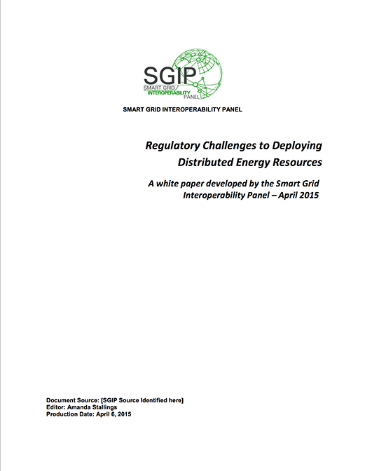 Regulatory Challenges to Deploying Distributed Energy Resources