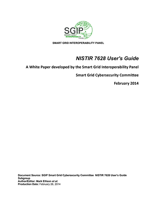 SGIP User Guide: NISTIR 7628 User’s Guide