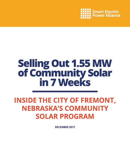 Selling Out 1.55 MW of Community Solar in 7 Weeks: Inside the City of Fremont, Nebraska<span></noscript>‘</span>s Community Solar Program