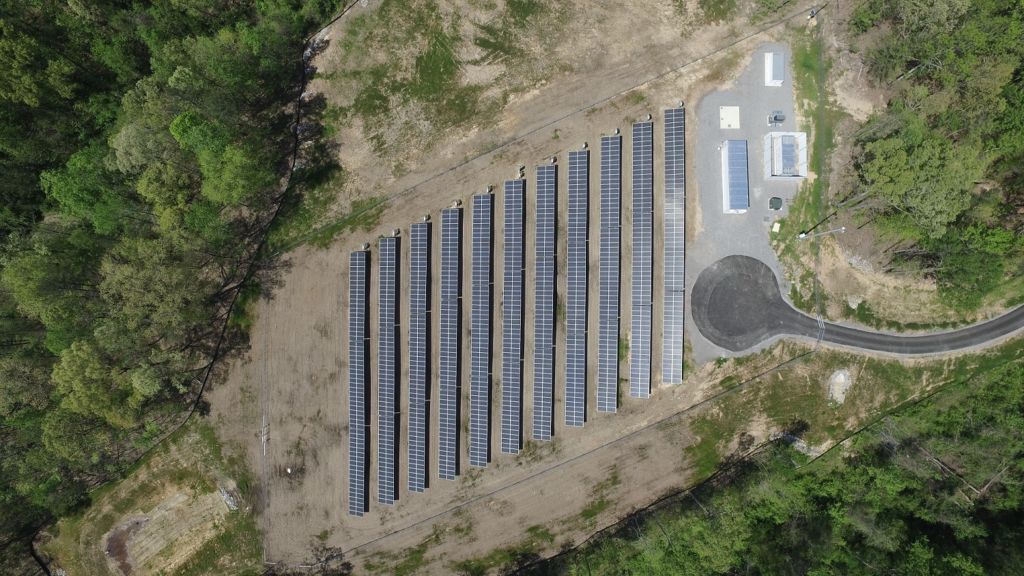 Alabama Power Smart Neighborhood microgrid, containing solar, battery storage and natural gas generation.