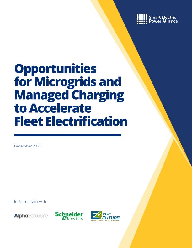 Opportunities for Microgrids and Managed Charging to Accelerate Fleet Electrification