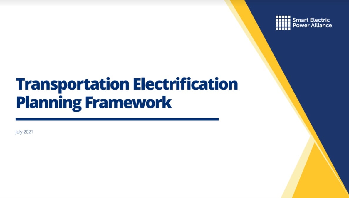 Transportation Electrification Planning Framework