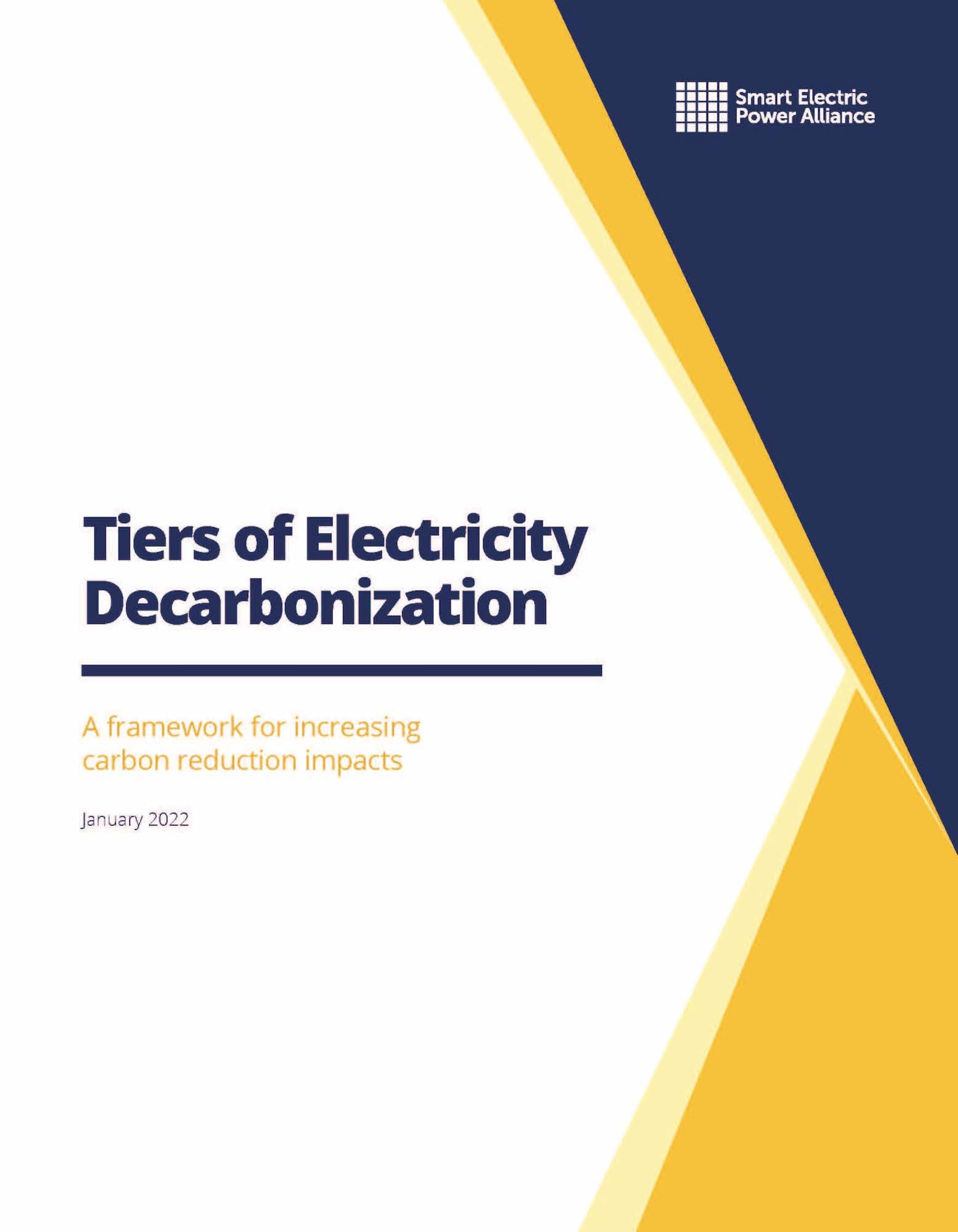 Tiers of Electricity Decarbonization