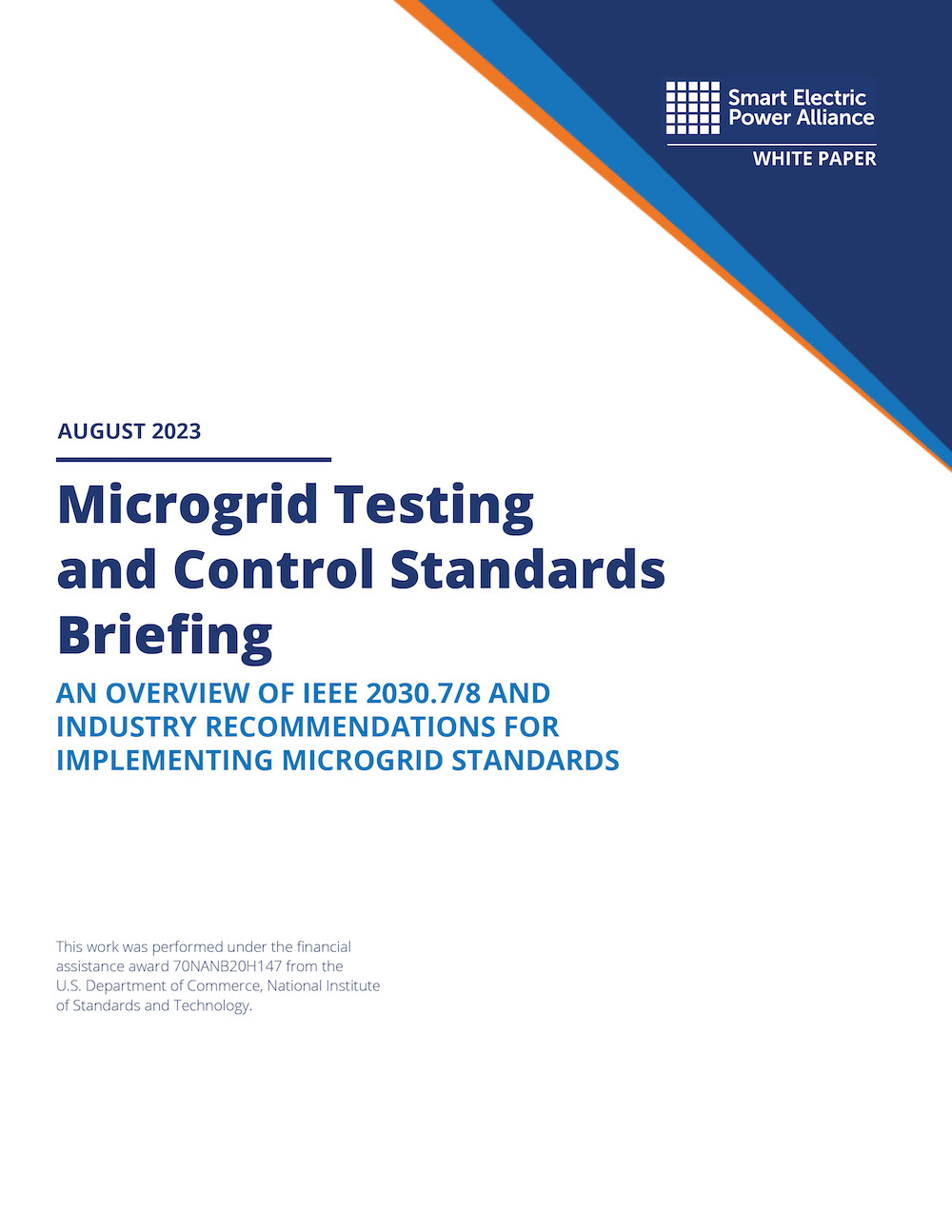 Microgrid Testing and Control Standards Briefing: An Overview of IEEE 2030.7/8 and Industry Recommendations for Implementing Microgrid Standards