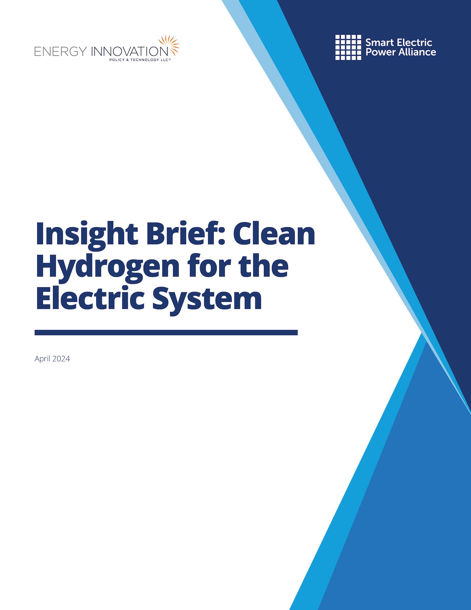 Insight Brief: Clean Hydrogen for the Electric System