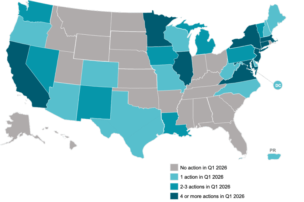 State and Utility Actions Addressing VPPs and Supporting DERs, Q1 2026