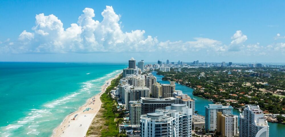 Florida coast aerial photo
